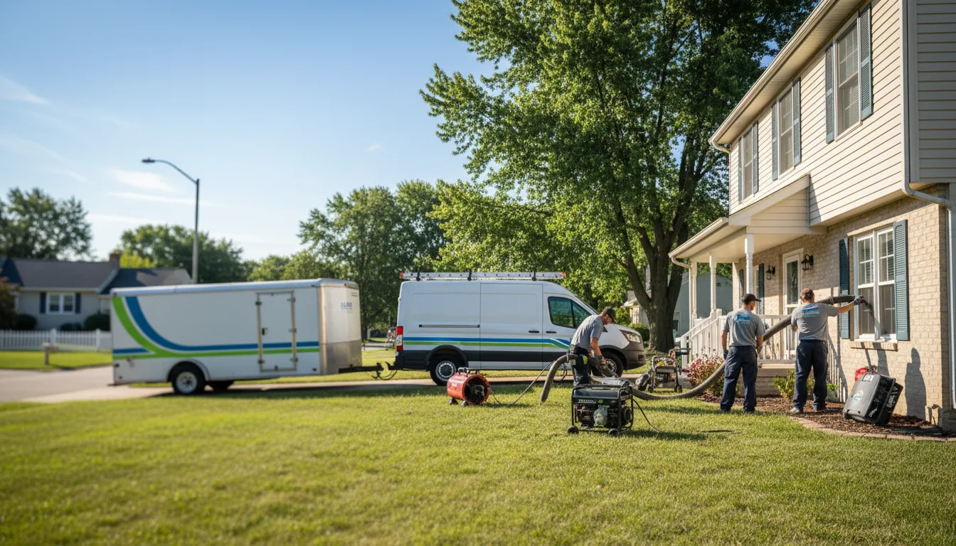 Flooded Basement Restoration And Cleanup With Repair in Orchard, IA near me
